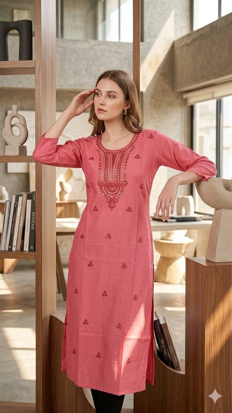 D.no 419 Series By Fashid Wholesale Stylish Beautiful Colourful COTTON Kurti At Wholesale Price